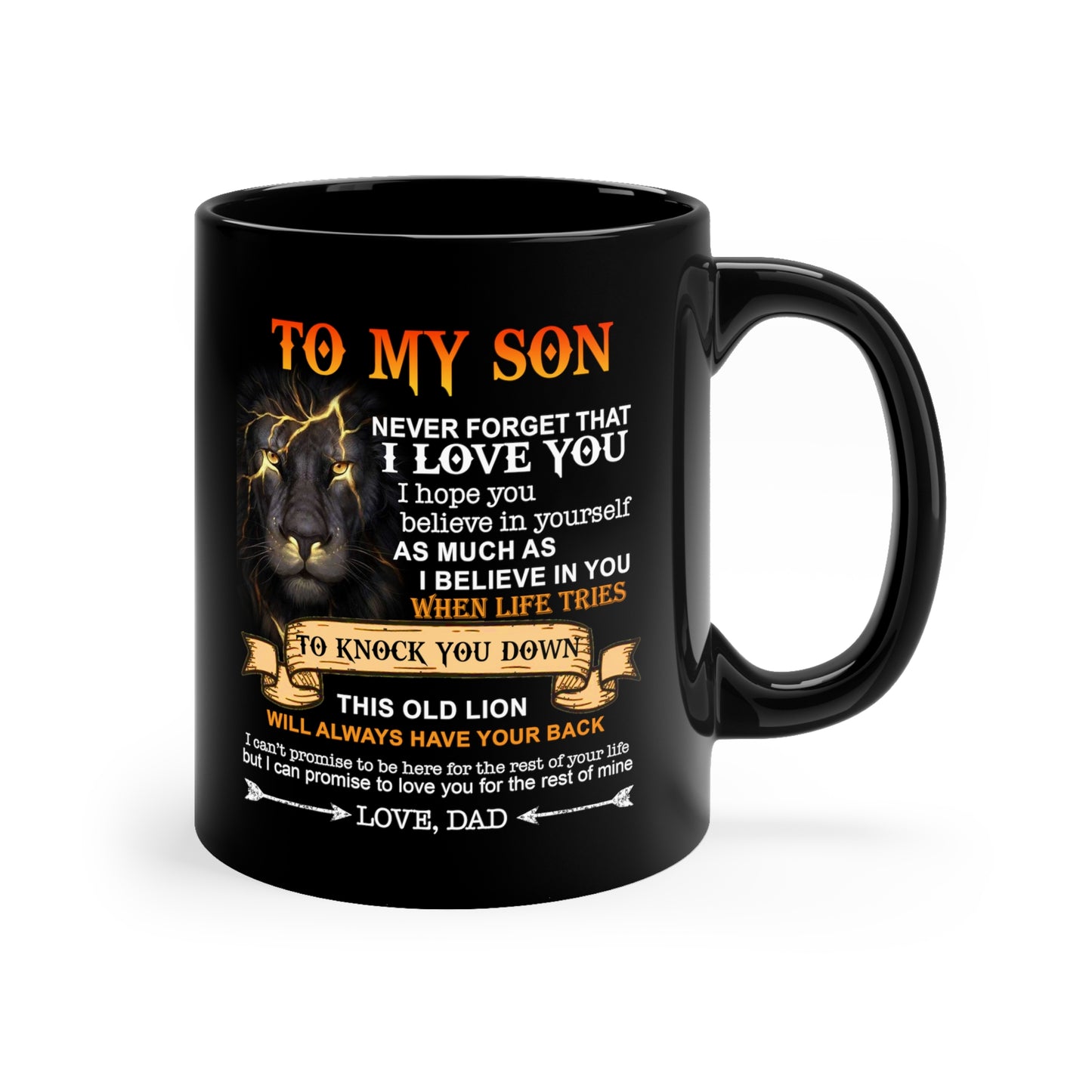 11oz Black Mug