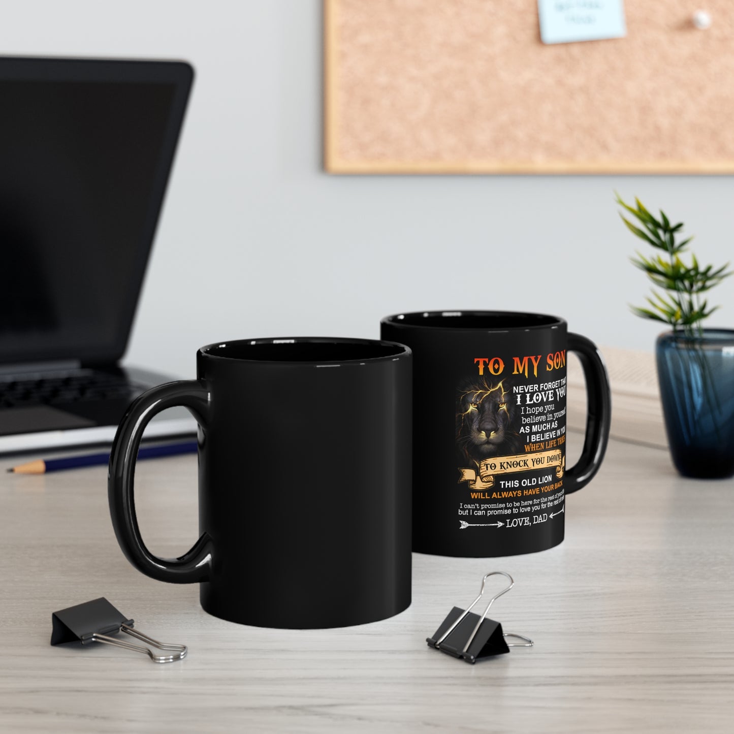 11oz Black Mug